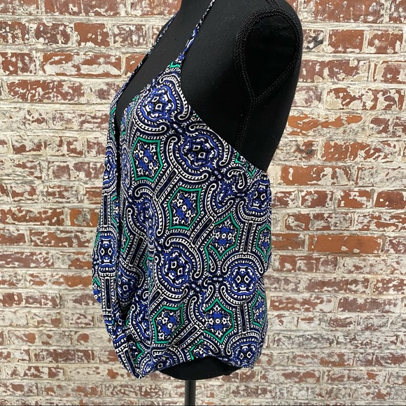 DECKER Mixology Halter Top Plunge Blouse - Picture 2 of 10